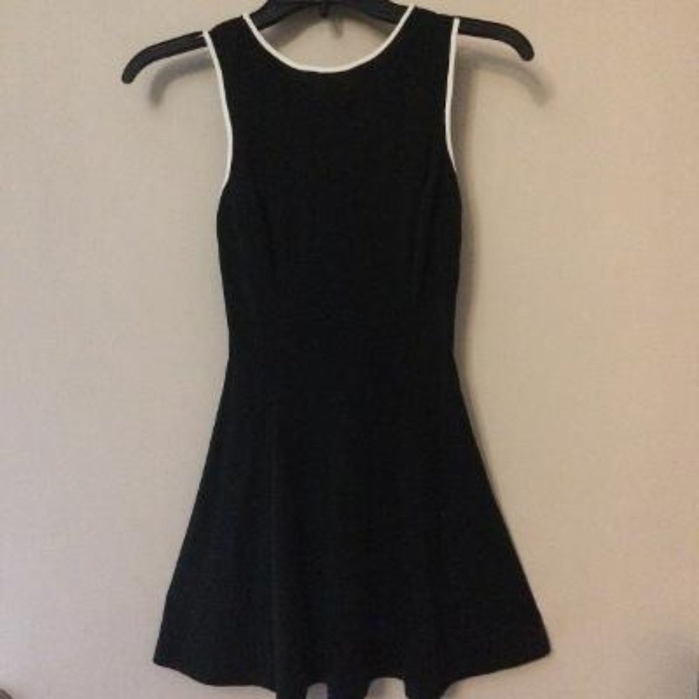 Vintage Black and White Mini Dress